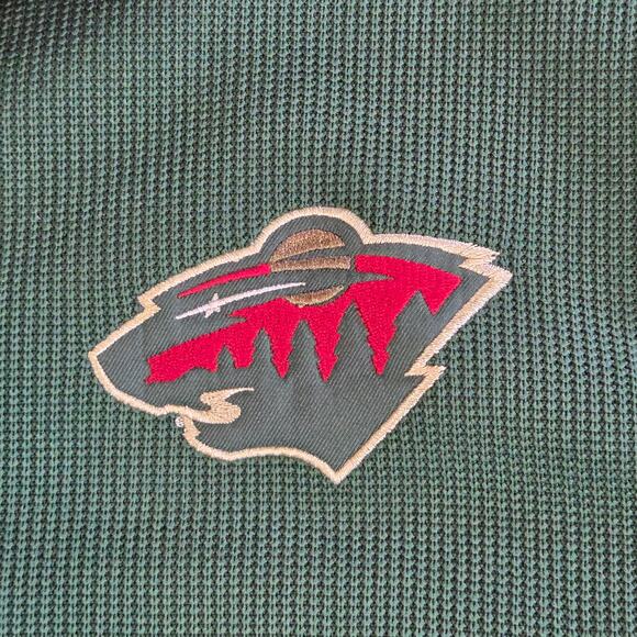 NHL Minnesota Wild XXL Full Zip Green Performance Fleece Jacket - Picture 6 of 15